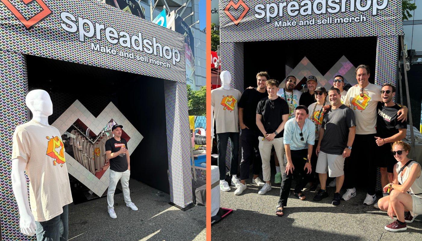 gary vee and spreadshop staff at veecon